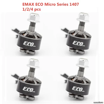 1/2/4шт EMAX ECO 1407 Micro Series 2 ~ 4S 2800KV 3300KV 4100KV Бесщеточный Двигатель Для FPV Гоночного Дрона RC Drone Quadcopter Запчасти
