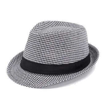 10шт бесплатная доставка Классическая британская фетровая шляпа с маленькими полями для мужчин и женщин, женская джазовая кепка, шляпа-трильби от солнца, женская панама