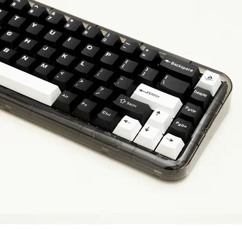 173 Клавиши Черный Белый MX Keycap Вишневый профиль Double Shot Custom ABS Keycap для MX Switch с ISO Enter 6.25 U 7U пробел