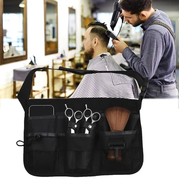 1шт Черная сумка для ножниц, Медицинские инструменты, Поясная сумка, зашифрованная Оксфордская многофункциональная сумка для ухода, сумка для парикмахерских парикмахерских ножниц