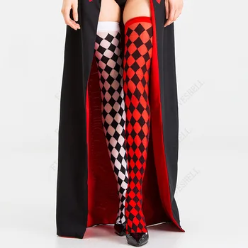 2023 Рождественские костюмы для Косплея, костюмы на Хэллоуин для взрослых, платье с красной карточкой и короной, костюмы королевы для женщин 5