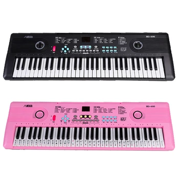 61 Клавиша Цифрового электронного пианино с микрофоном Портативный Музыкальный инструмент Для взрослых Детская игрушка Профессиональная цифровая клавиатура