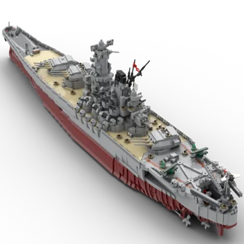 8717 шт. Строительный блок MOC technology Yamato frigate игрушечная модель высокой сложности 