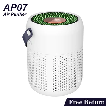 AP07 Портативный настольный Очиститель воздуха HEPA-фильтр для большой комнаты с низким уровнем шума, Бытовой очиститель воздуха от формальдегидной пыльцы PM2.5