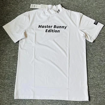 BUNNY New Golf Летняя Теннисная Мужская Спортивная футболка с коротким рукавом для гольфа, Дышащая Рубашка поло, Быстросохнущий Трикотаж
