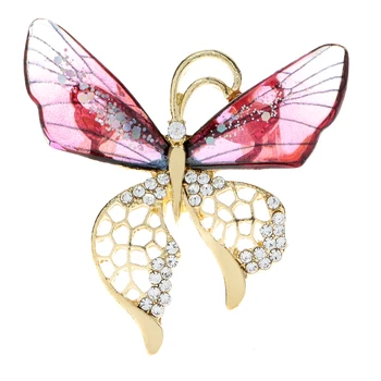 CINDY XIANG/ Прозрачные броши-бабочки с крыльями для женщин, Весенняя модная булавка от насекомых, 3 цвета в наличии