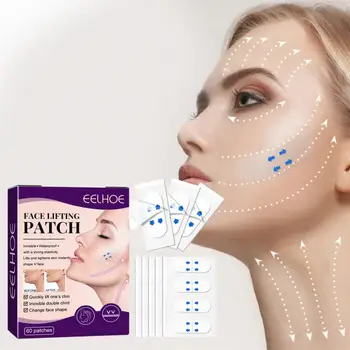 EELHOEWaterproof Пластыри для подтяжки лица, V-образная клейкая лента для макияжа лица, быстро невидимые наклейки для укрепления двойного подбородка 2