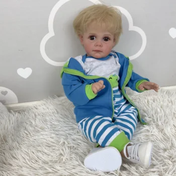 FBBD 60 см Готовая кукла на картинке Кукла-Реборн для маленьких мальчиков, ручная кукла с краской Genesis, высококачественная 3D кукла с кожей 5