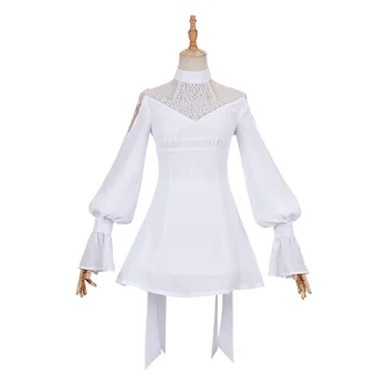FF14 Ryne Minfilia Косплей Костюм Белое Милое Кружевное платье Наряды на Хэллоуин Карнавальный Костюм