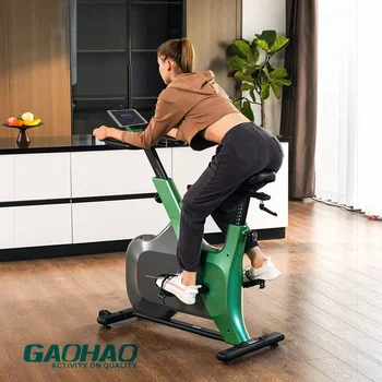 GAOHAO Профессиональный Магнитный тренировочный цикл для тела, Вращающийся Велосипед, Бесшумный Велотренажер 4