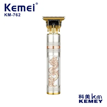 kemei триммер для волос KM-762 USB перезаряжаемая машинка для стрижки волос, машинка для стрижки масляных головок, гравировка, вырезание волос, отбеливание