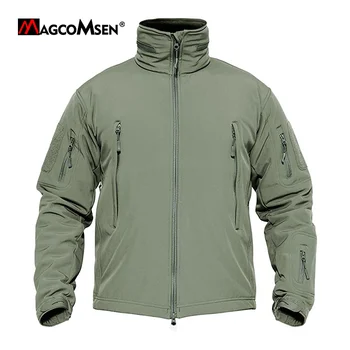 MAGCOMSEN/ зимняя мужская тактическая куртка с флисовой подкладкой, непромокаемые куртки в стиле милитари с капюшоном, специальные армейские боевые куртки для операций