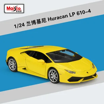 Maisto 1:24 Lamborghini Huracan LP610-4 спортивный автомобиль имитация сплава модель автомобиля коллекция игрушек подарок