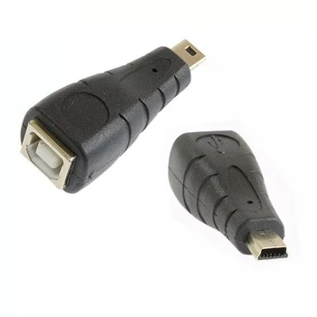 Mini Micro USB 5pin stecker auf USB 2,0 B Typ Weibliche Drucker Scanner Adapter stecker M/F Hohe qualität