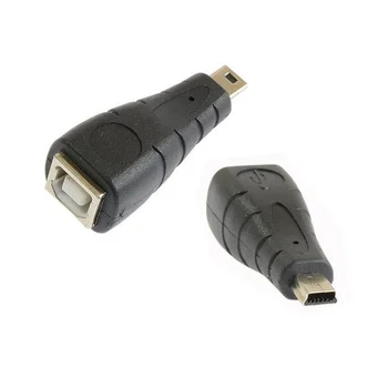 Mini Micro USB 5pin stecker auf USB 2,0 B Typ Weibliche Drucker Scanner Adapter stecker M/F Hohe qualität 2