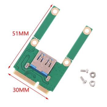 Mini PCI-E к USB3.0, карта расширения, конвертер для ноутбука, адаптер для Riser Card с винтовыми фитингами