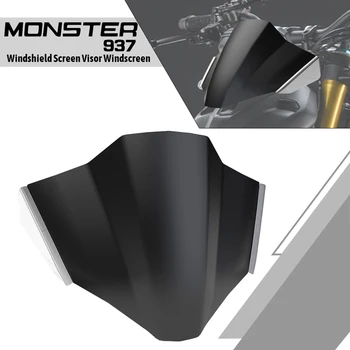 Monster937 Запчасти Для Мотоциклов Ветровое Стекло Лобовое Стекло Защитный Экран Козырек Дефлектор Protecter Для Ducati Monster 937 2021 2022 2023