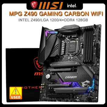 MSI MPG Z490 GAMING CARBON WiFi LGA 1200 материнская плата DDR4 материнская плата 128 ГБ PCI-E 3,0 USB3.2 ATX Для процессоров Core i5-10500