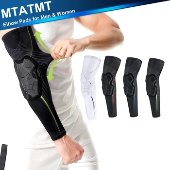 MTATMT 1 шт. налокотники, рукава для баскетбольных стрелков, мягкий налокотник для предотвращения столкновений для волейбола, футбола, бейсбола