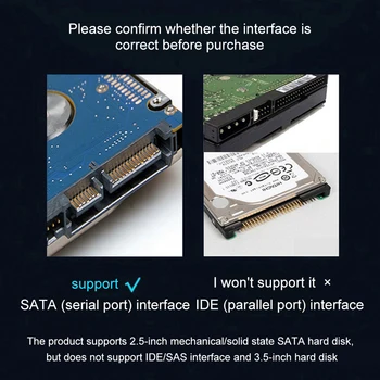 RYRA USB3.0/2.0 Кабель SATA-USB USB 3.0 Micro USB-адаптер для жесткого диска SATA III, совместимый с 2,5-дюймовыми жесткими дисками и SSD 5
