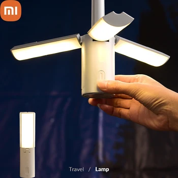 Xiaomi Наружная Складная лампа для кемпинга Type-C, 4000 мАч, Лампа для кемпинга, Ручная Подвесная лампа, Освещение, Портативное Освещение для палатки