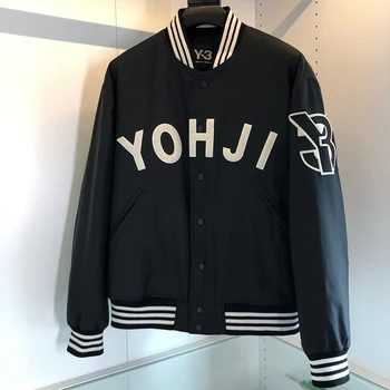 Y3 Yohji Yamamoto Повседневное пальто 23AW Весна-осень Y-3 Модная Спортивная куртка с флокированием для мужчин и женщин, бейсбольная куртка, Свободный топ