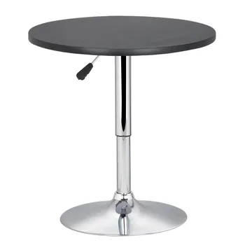 Yaheetech Современный круглый барный стол с регулируемым поворотом на 360 градусов в помещении