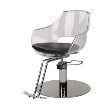 Акриловые прозрачные парикмахерские кресла салонная мебель аксессуары кресла для укладки парикмахерское кресло