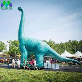 большой надувной динозавр Брахиозавр Высотой 8 м Надувное животное для украшения праздничных вечеринок 1