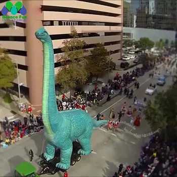большой надувной динозавр Брахиозавр Высотой 8 м Надувное животное для украшения праздничных вечеринок 2