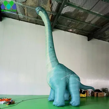 большой надувной динозавр Брахиозавр Высотой 8 м Надувное животное для украшения праздничных вечеринок 3