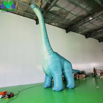 большой надувной динозавр Брахиозавр Высотой 8 м Надувное животное для украшения праздничных вечеринок 4