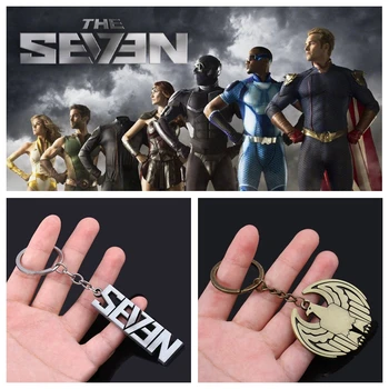 Брелок для ключей The Boys The Seven Superhero Homelander с Логотипом Homelander для Женщин и Мужчин, Автомобильный Брелок для Ключей, Ювелирные Изделия