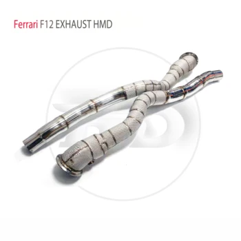 Выпускной коллектор HMD Downpipe для Ferrari F12 Автомобильные аксессуары Глушитель с коллектором каталитического нейтрализатора без трубы Cat