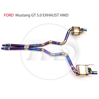 Выхлопные системы из титанового сплава HMD Подходят для Ford Mustang GT 5.0 Электронный клапан глушителя для автомобильных аксессуаров