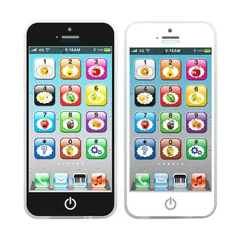 Детские развивающие игрушки Мобильный телефон Музыкальная Подсветка Сенсорный экран Обучающие игрушки Зарядка Английский Язык Игрушка для раннего развития детей
