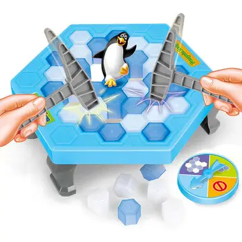 Забавная ловушка для пингвинов, Интерактивная настольная игра в помещении, ломающийся лед, спасите родительско-детский стол, развлекательные игрушки, подарки для детей