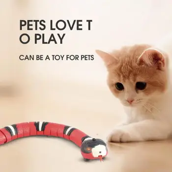 Интерактивные игрушки для кошек с Интеллектуальным Зондированием, Автоматическая Электронная Игра-Дразнилка для кошек, USB-Перезаряжаемые Игрушки для Котенка Для Кошек, собак, домашних животных 1