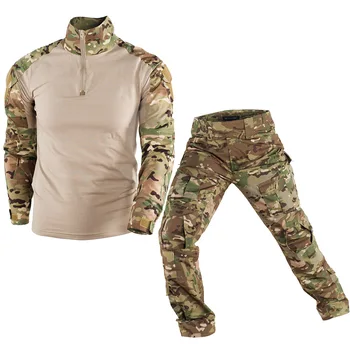 Камуфляжный костюм, тактический костюм мужа, комплект военной формы для армии, Мультикамерный Cp Цветной дышащий боевой костюм, Мужской военный 0