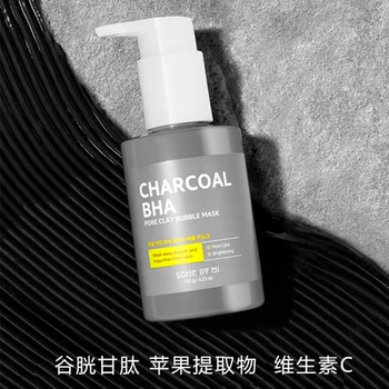 Корейское очищающее средство SOME BY MI charcoal bubble 150 г, глубоко очищающее поры, увлажняющее и осветляющее