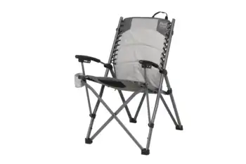 Кресло-банджи Fraser -серое -Кресло для взрослых с банджи-шнуром для повышенного комфорта