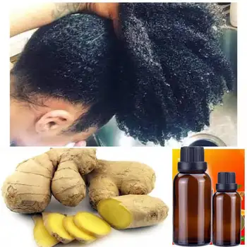 Масло для роста волос Для черных женщин, сыворотка для восстановления роста волос, эссенция для масла, Органические масла Имбиря, средства для ухода за волосами для мужчин и женщин