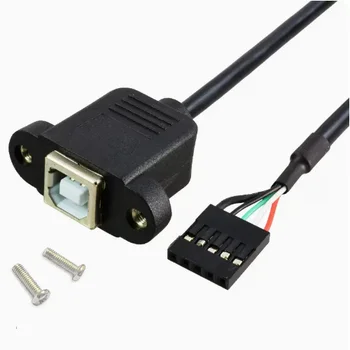 Материнская плата Dupont 5-контактный кабель-адаптер USB-B с отверстием для винта материнская плата 5-контактный разъем-разъем для печати