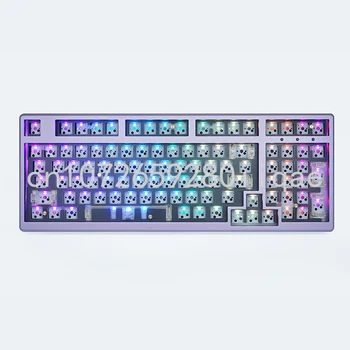 Металлическая версия SK98 Структура прокладки RGB с возможностью горячей замены Музыкальный ритм Настраиваемая клавиатура