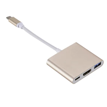 Многопортовый адаптер Usb-c Портативный 10 Гбит/с, совместимый с HDMI, Для Передачи данных Для Macbook Hd Кабель-адаптер Компьютерные Аксессуары