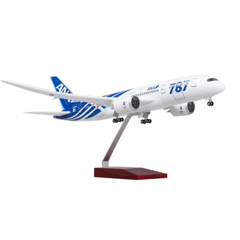 Модель в масштабе 43 см 1: 130, Отлитая под давлением, Japan Airlines Boeing B787 Dreamline Самолет Из смолы Dreamline Со Светом и Колесами, Коллекция Игрушек, Дисплей