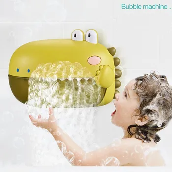 Музыкальный Динозавр, Машина для мыльных пузырей, игрушки для ванны, игрушки для детской ванны, Мыло для ванной, Автоматические Игрушки для мыльных пузырей, игрушка для детской ванной
