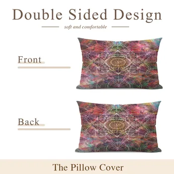 Наволочка с рисунком Мандалы-солнце и луна-Dream Fashion, Наволочка для подушки, домашний декор, 30x50 см 1