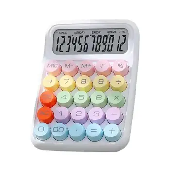 Настольный калькулятор Красочный симпатичный Калькулятор Для офисов С большими кнопками и ЖК-дисплеем Калькулятор для домашних офисов, школы и бизнеса