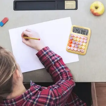 Настольный калькулятор Красочный симпатичный Калькулятор Для офисов С большими кнопками и ЖК-дисплеем Калькулятор для домашних офисов, школы и бизнеса 1
